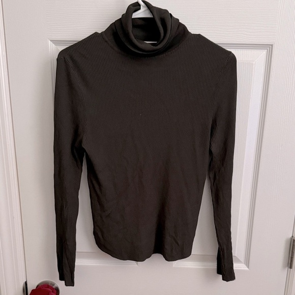 Zara Sweaters - Zara Olive Ribbed Turtleneck Sweater